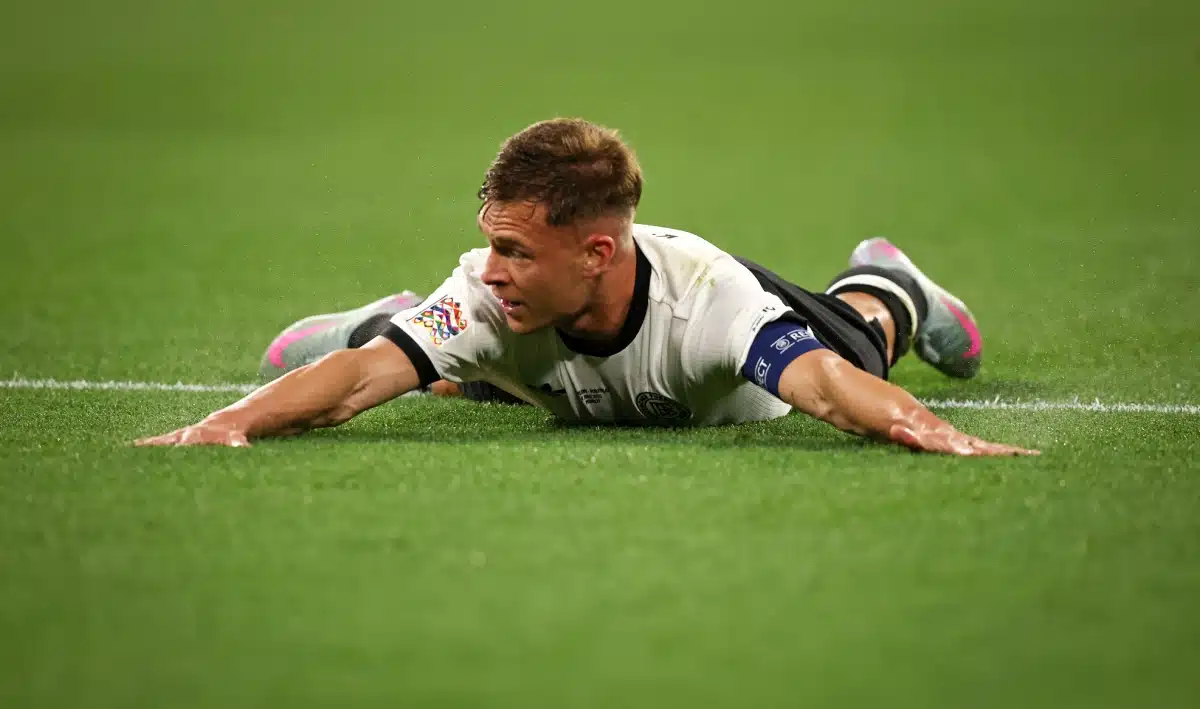 Joshua Kimmich of Germany reacts during the UEFA Nations League 2025 semifinal match